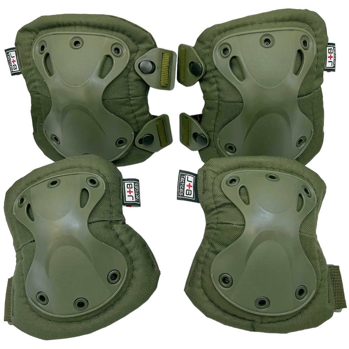Ochraniacze JB Tacticals na kolana i łokcie - Olive Green