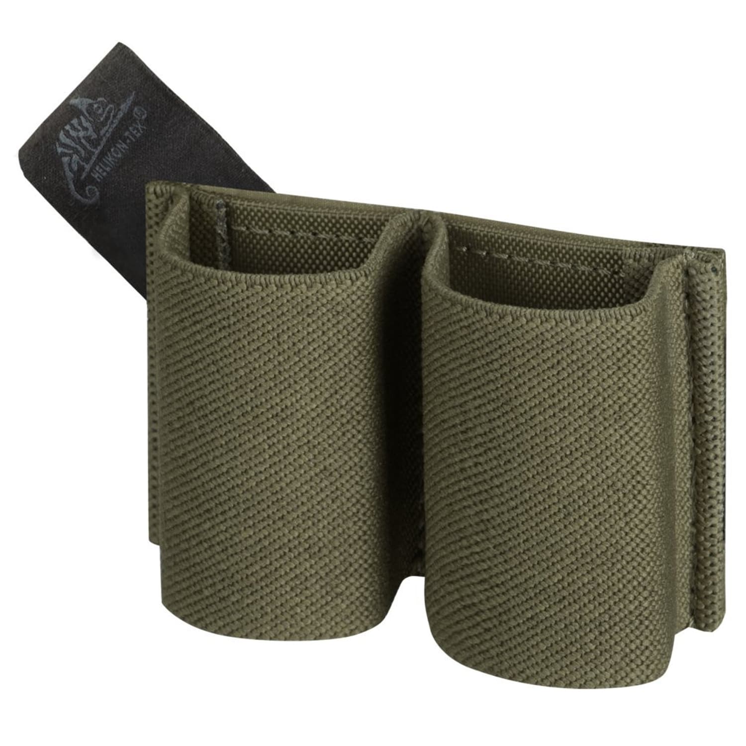 Podwójna ładownica Helikon Double Elastic Insert na magazynki pistoletowe - Olive Green