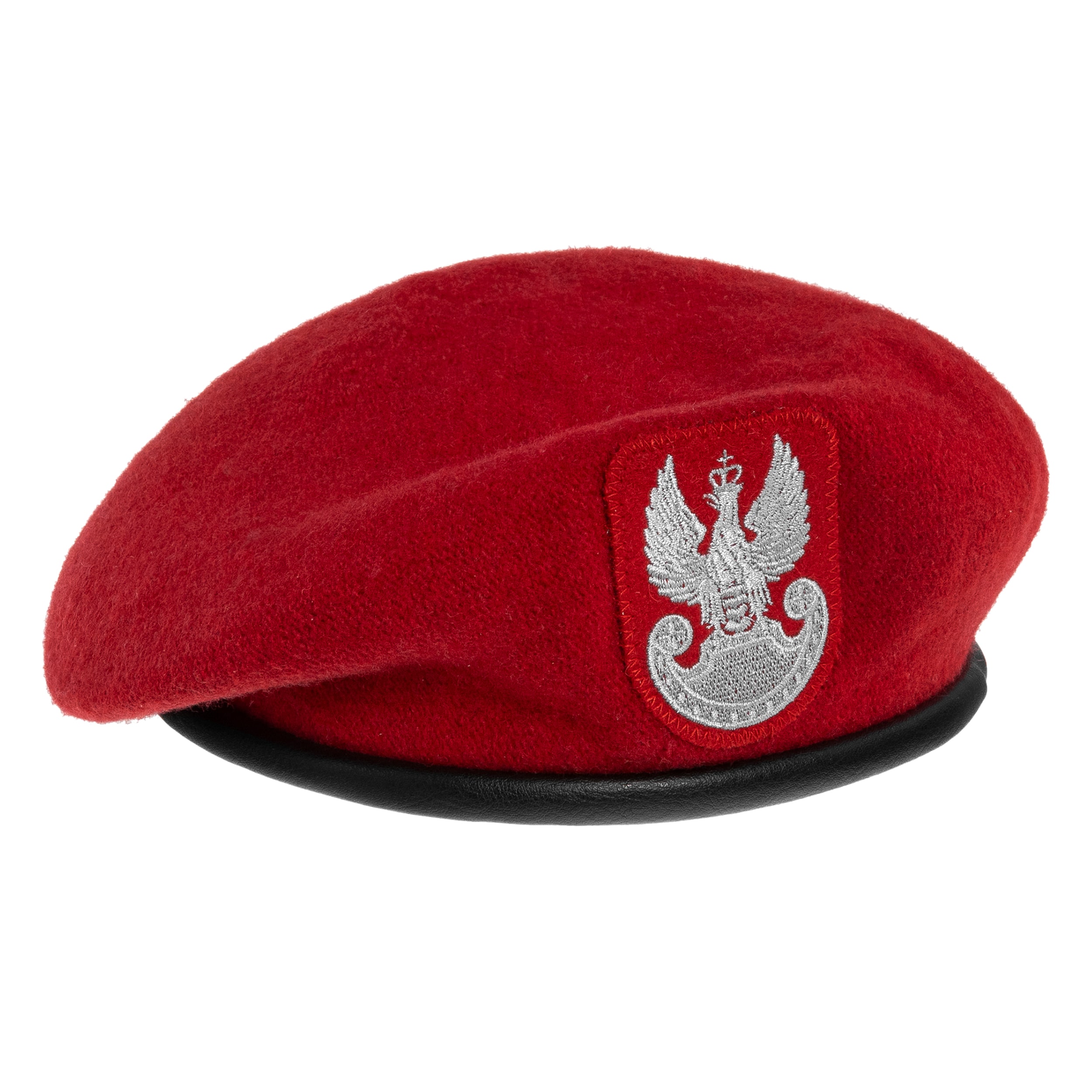 Beret BB-TEX Wojska Polskiego tłoczony - Czerwony